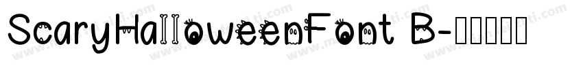 ScaryHalloweenFont B字体转换